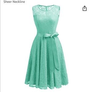 Mint bridesmaid dress